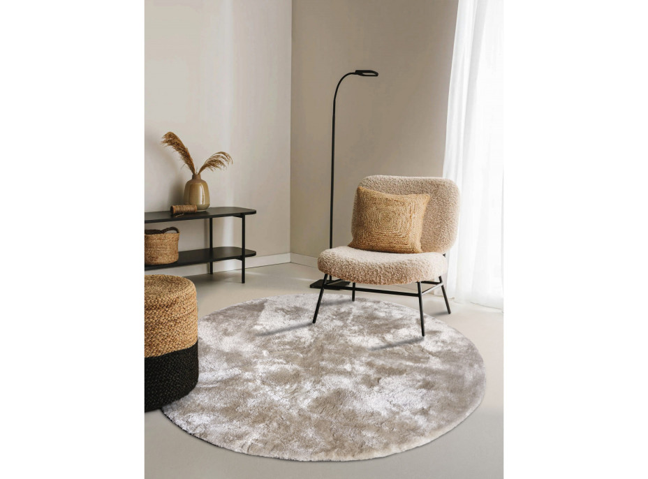 Kusový koberec Cosy 106111 Cream kruh z kolekcie Elle