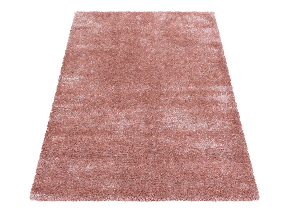 Kusový koberec Brilliant Shaggy 4200 Rose, 60x110 cm