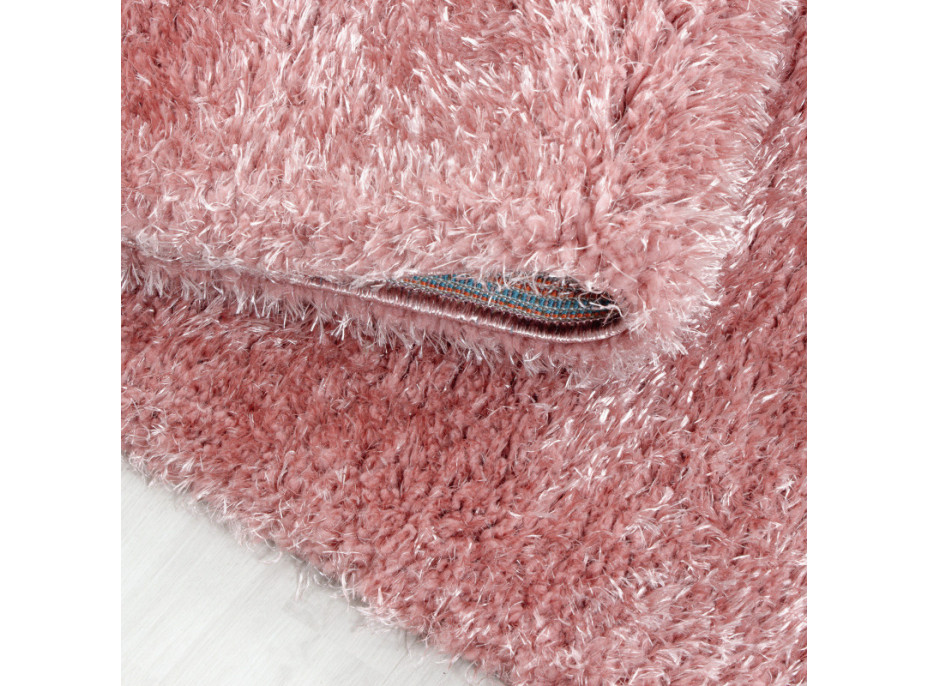 Kusový koberec Brilliant Shaggy 4200 Rose, 60x110 cm