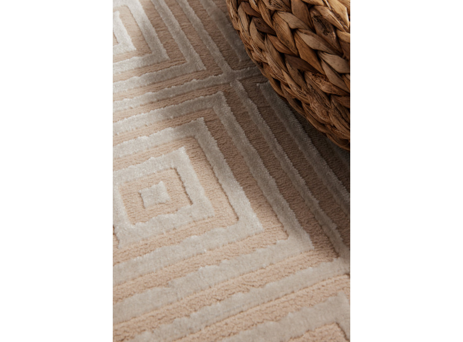Kusový koberec Perles 106183 Cream Beige z kolekcie Elle