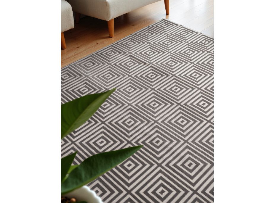 Kusový koberec Perles 106185 White Grey z kolekcie Elle