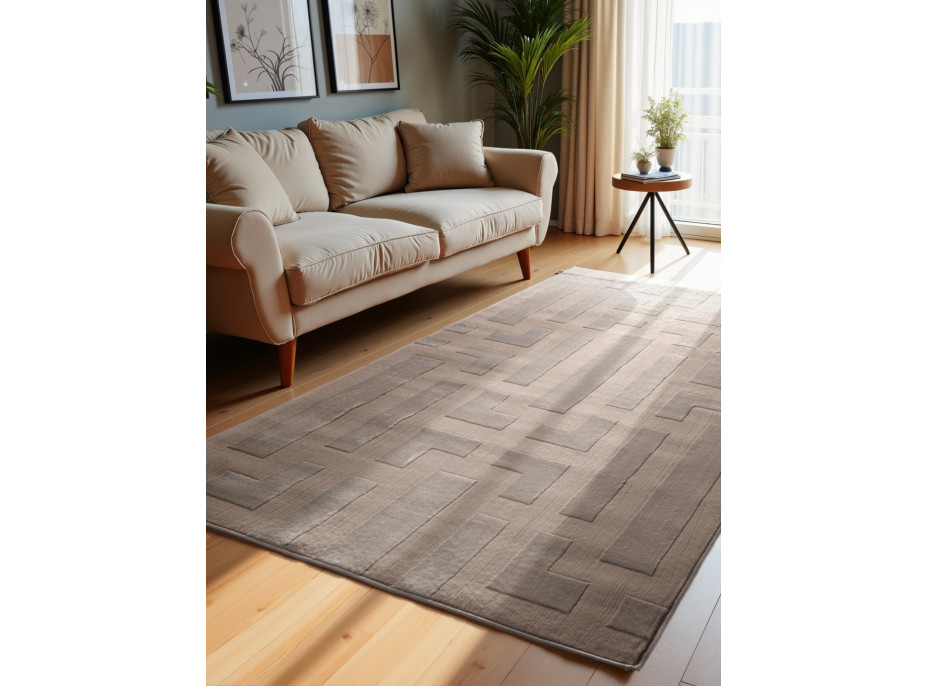 Kusový koberec Perles 106189 Beige Cream z kolekcie Elle