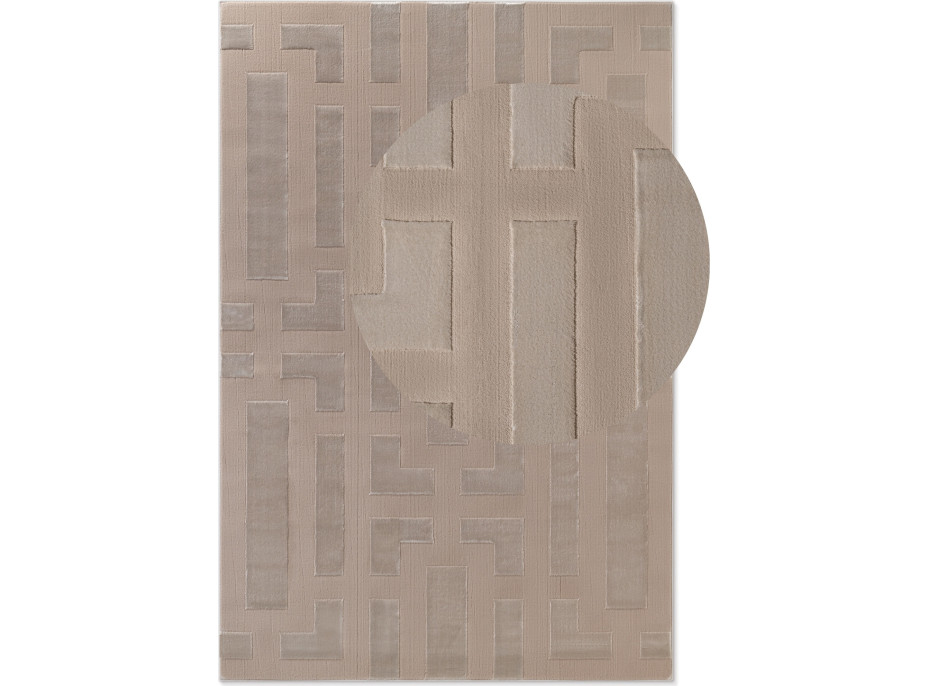 Kusový koberec Perles 106189 Beige Cream z kolekcie Elle