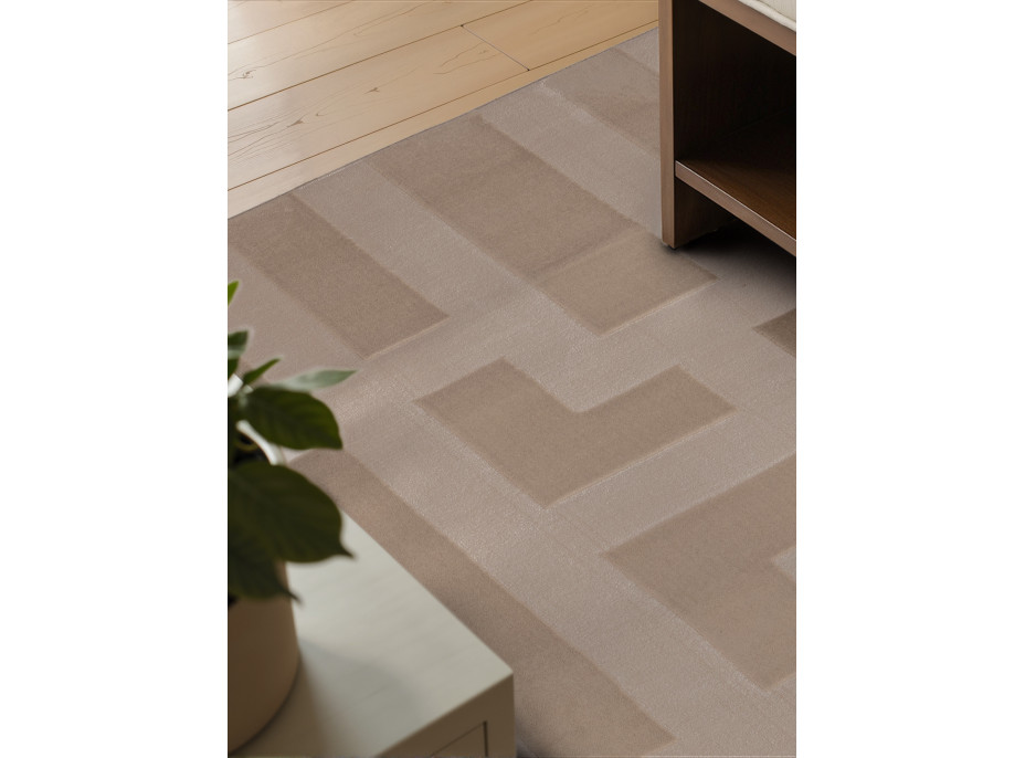 Kusový koberec Perles 106189 Beige Cream z kolekcie Elle