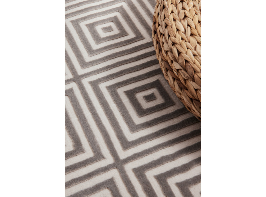 Kusový koberec Perles 106190 Cream Grey z kolekcie Elle