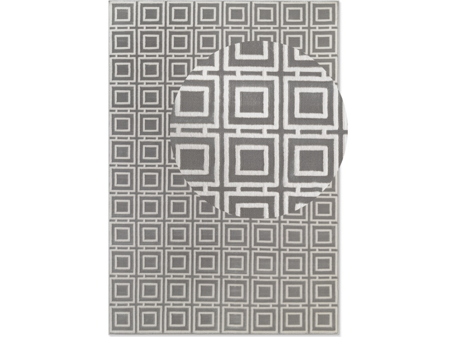 Kusový koberec Perles 106190 Cream Grey z kolekcie Elle