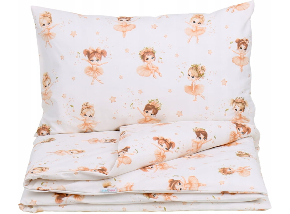 Detské bavlnené obliečky do postieľky 120x90 cm BABYMAM PREMIUM - Malé baletky