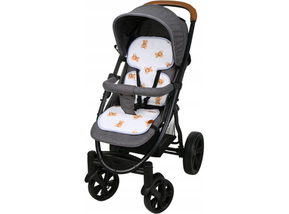 Vložka proti poteniu BABYMAM SUPER AIR 3D do autosedačky/kočíka - Macko Teddy