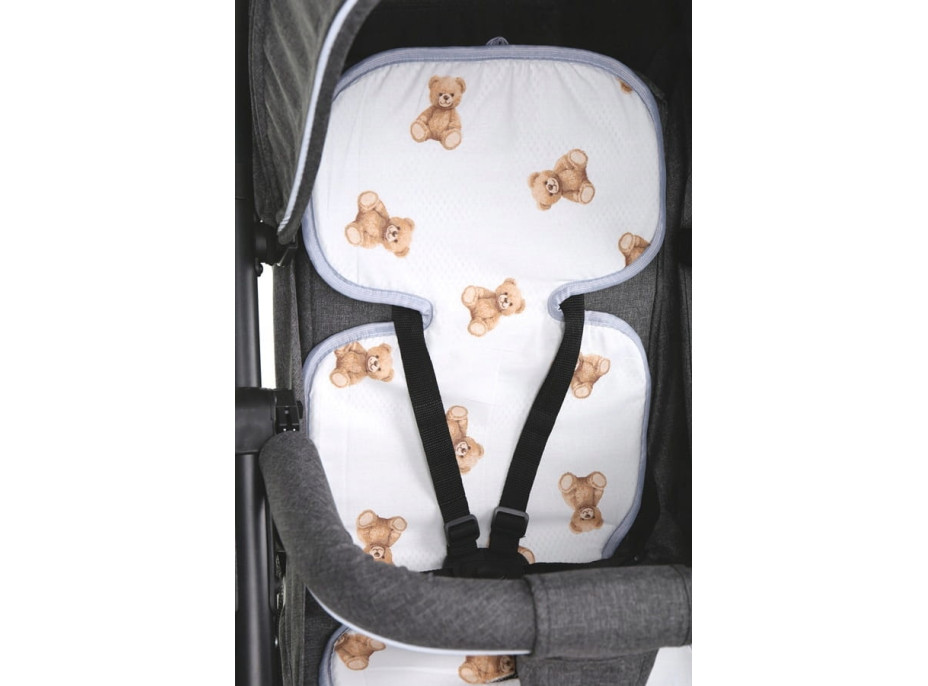 Vložka proti poteniu BABYMAM SUPER AIR 3D do autosedačky/kočíka - Macko Teddy