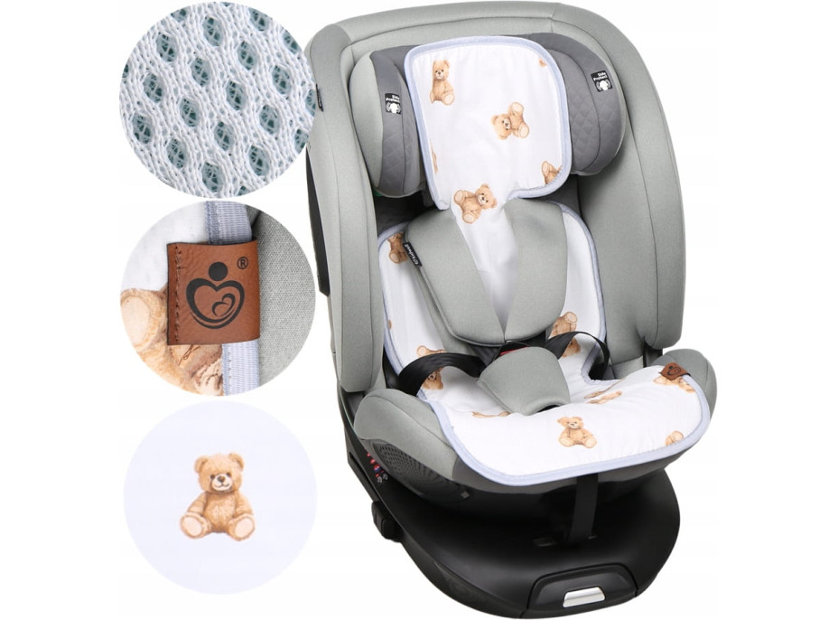 Vložka proti poteniu BABYMAM SUPER AIR 3D do autosedačky/kočíka - Macko Teddy