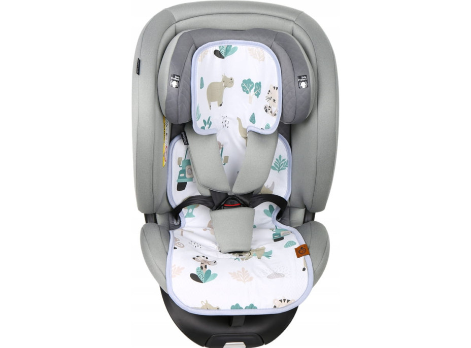 Vložka proti poteniu BABYMAM SUPER AIR 3D do autosedačky/kočíka - Na safari