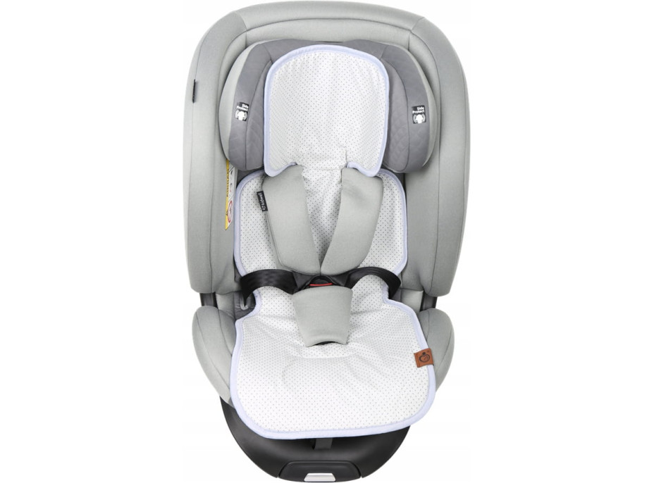 Vložka proti poteniu BABYMAM SUPER AIR 3D do autosedačky/kočíka - Šedé bodky na šedej