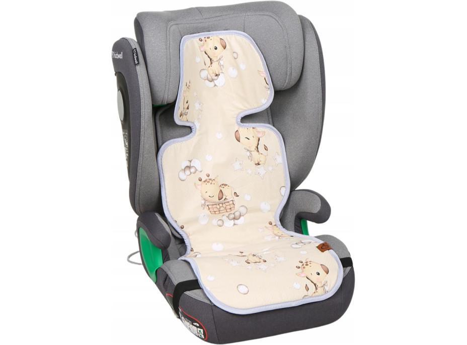 Vložka proti poteniu BABYMAM SUPER AIR 3D do autosedačky/kočíka - Žirafa