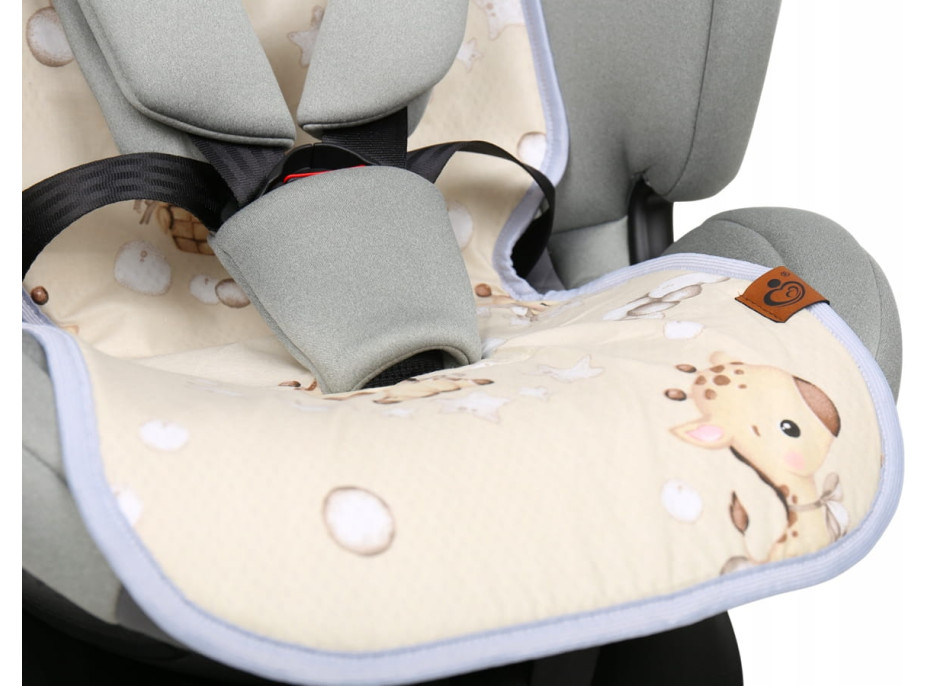 Vložka proti poteniu BABYMAM SUPER AIR 3D do autosedačky/kočíka - Žirafa