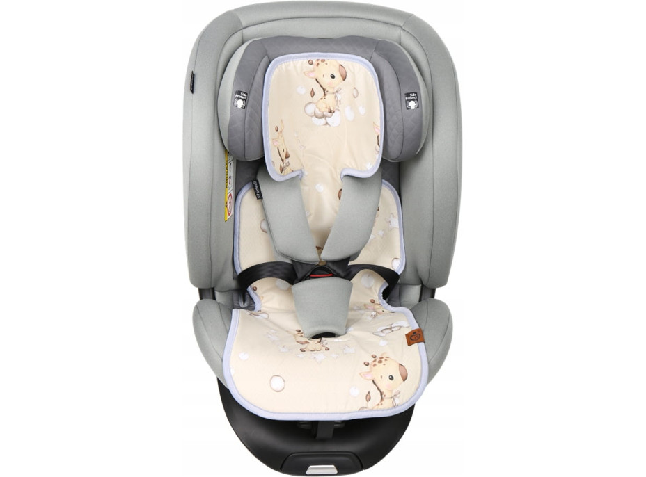 Vložka proti poteniu BABYMAM SUPER AIR 3D do autosedačky/kočíka - Žirafa