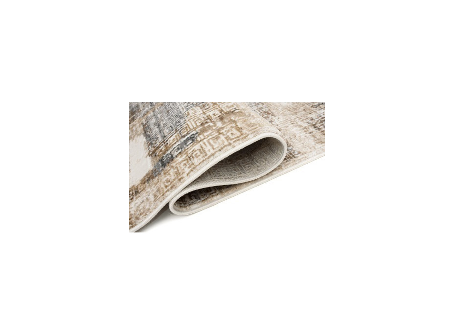Kusový koberec HERA Pattern - hnedý/krémový