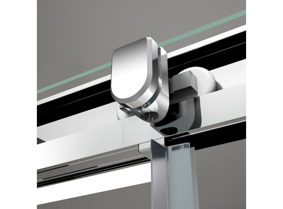 Polysan EASY polkruhová sprchová zástena 900x900mm, číre sklo EL4615
