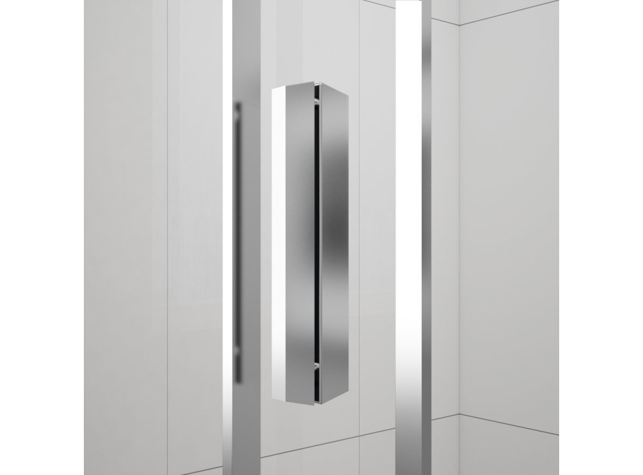 Polysan EASY polkruhová sprchová zástena 900x900mm, číre sklo EL4615