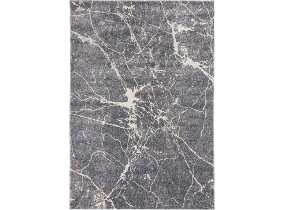 Kusový koberec LYDIA Marble - tmavě šedý/béžový