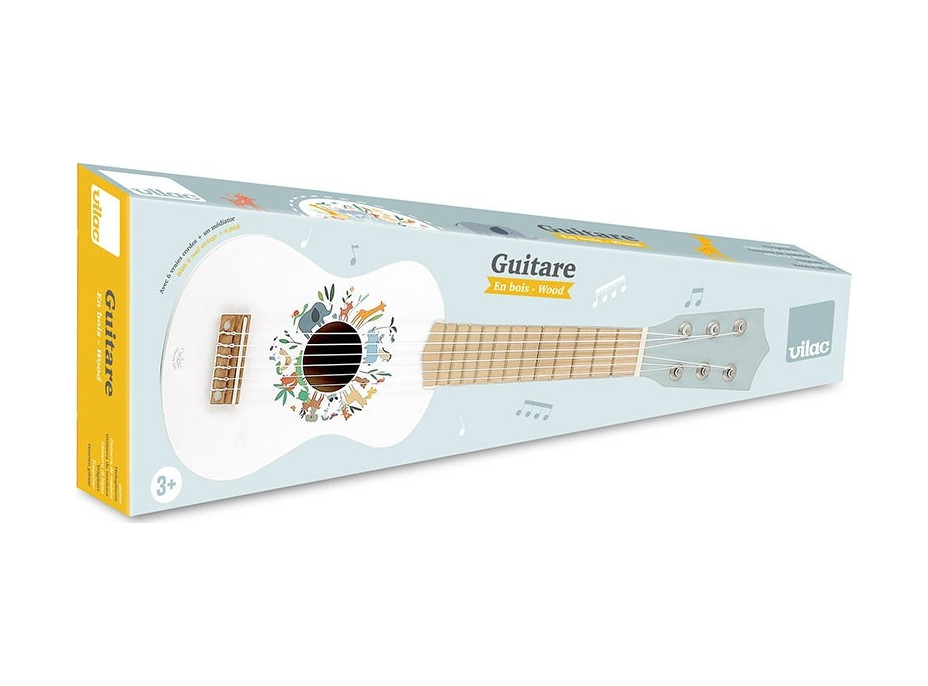 Vilac Drevená gitara Zvieratá sveta Sarah Betz