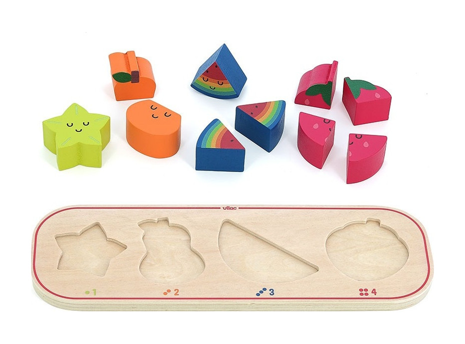 Vilac Vkladacie puzzle Učím sa počítať ovocie Sarah Betz