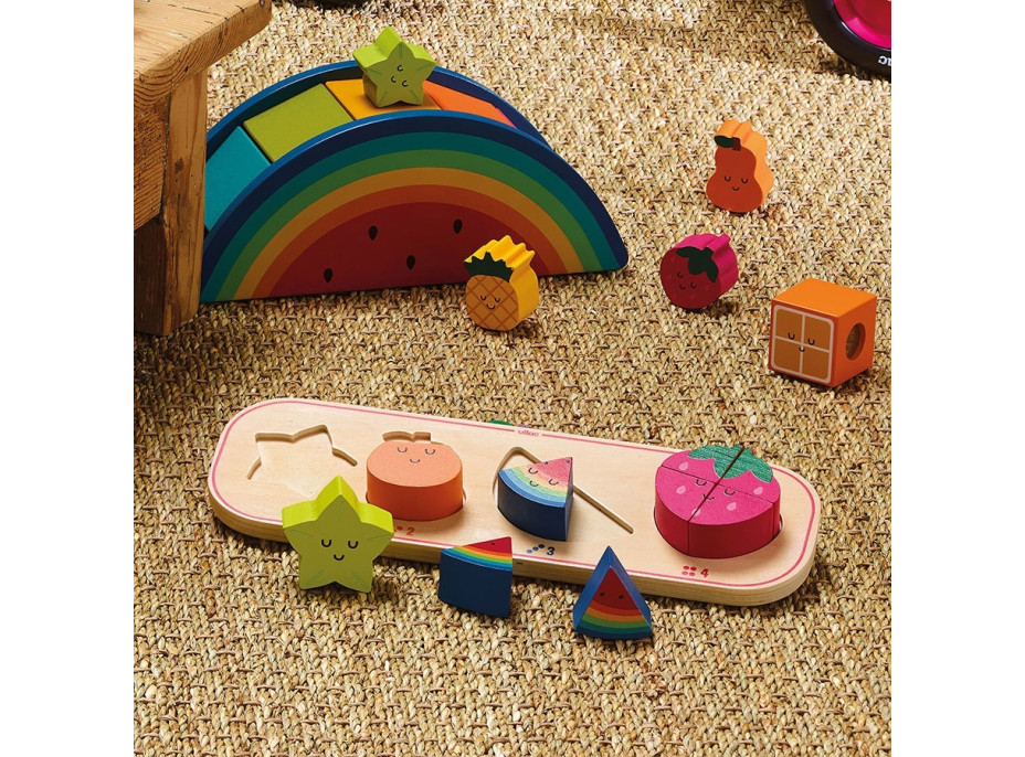 Vilac Vkladacie puzzle Učím sa počítať ovocie Sarah Betz