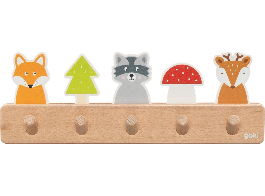 GOKI Detský vešiak Lesné zvieratká