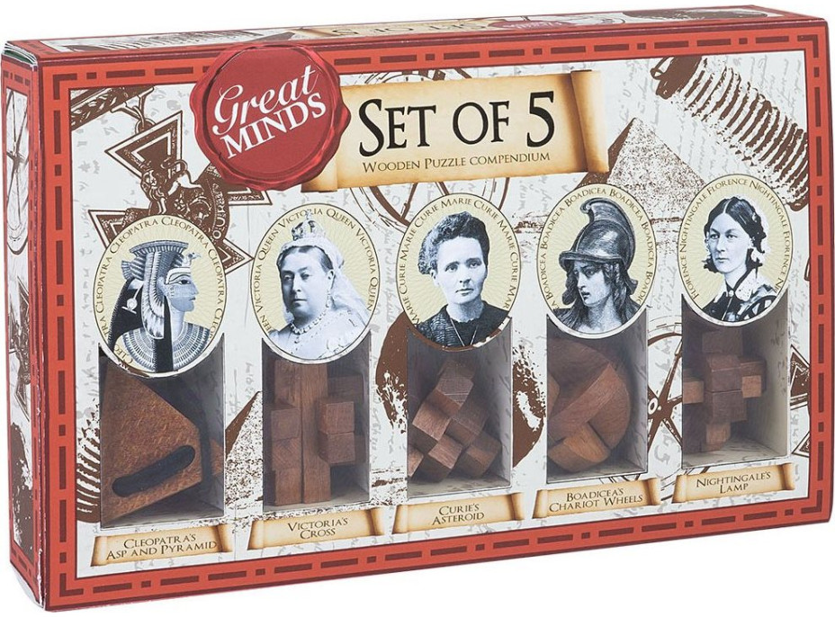 PROFESOR PUZZLE Great Minds: Slávne ženy 5v1