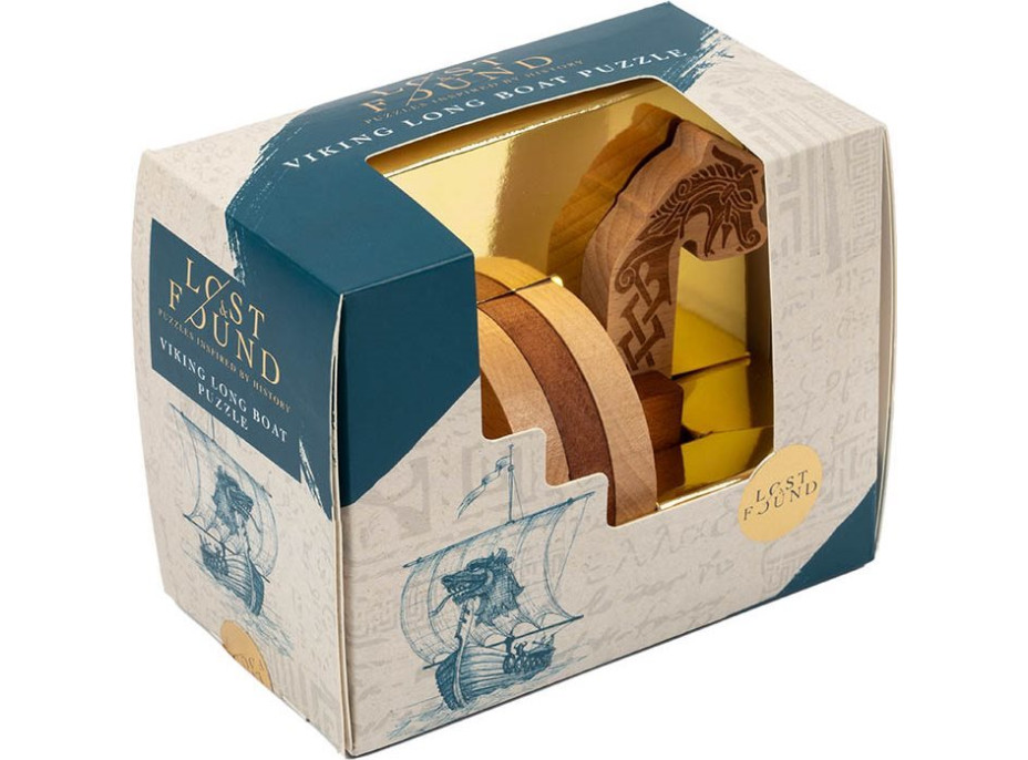 PROFESOR PUZZLE LOST&FOUND: Vikingská dračia loď