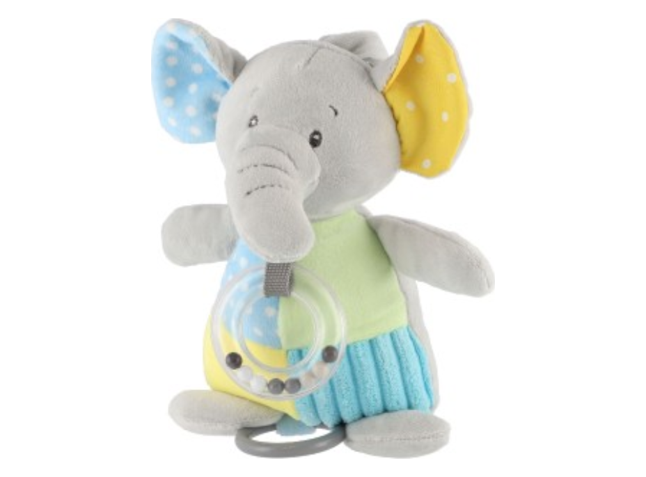 TEDDIES Naťahovací hrací strojček plyšový Slon