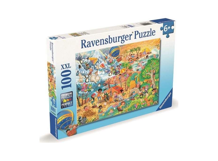 RAVENSBURGER Puzzle Zábava v každom ročnom období XXL 100 dielikov