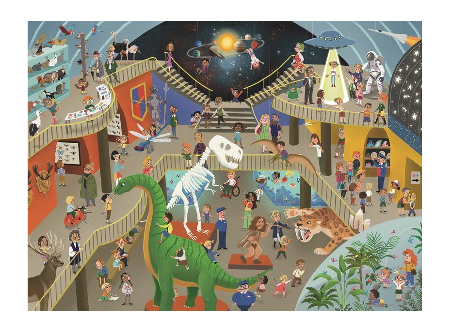 RAVENSBURGER Puzzle Múzeum prírodných vied XXL 200 dielikov