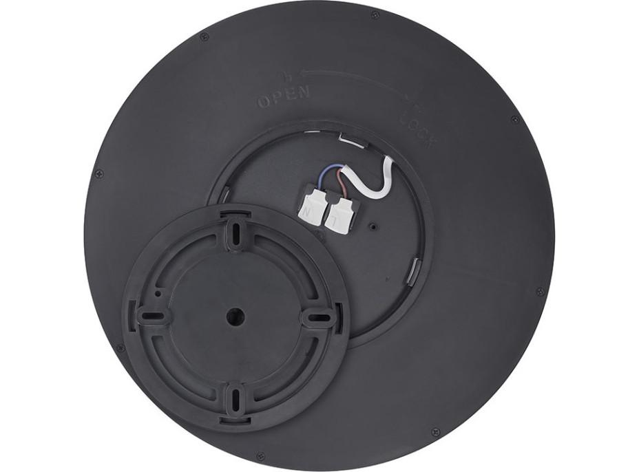 Solight LED osvetlenie s diaľkovým ovládačom Estela Black, 60W, 4500lm, 50cm, zmena chromatickosti, stmievateľné
