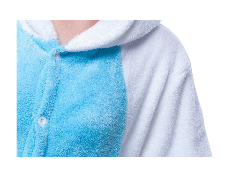 Overal KIGURUMI - jednorožec modrobiely