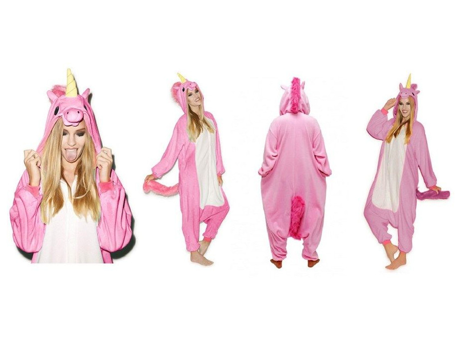 Overal KIGURUMI - jednorožec ružový