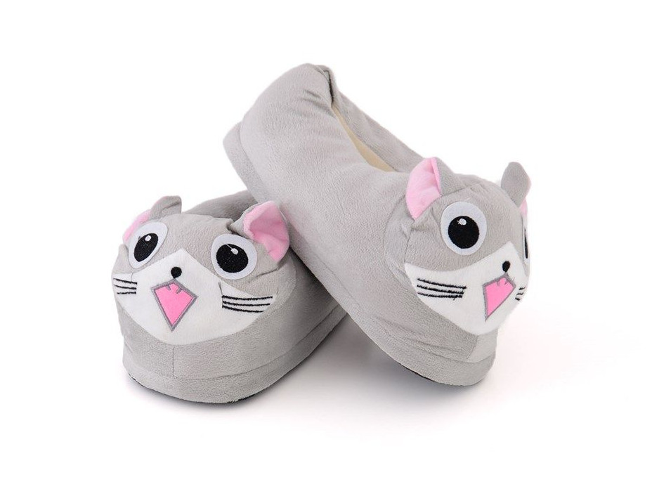 Plyšové papuče KIGU - mačka