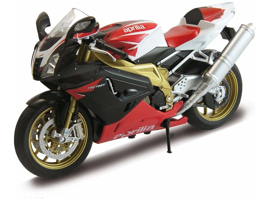Welly Motocykel Aprilia RSV 1000R Factory 1:10 červený