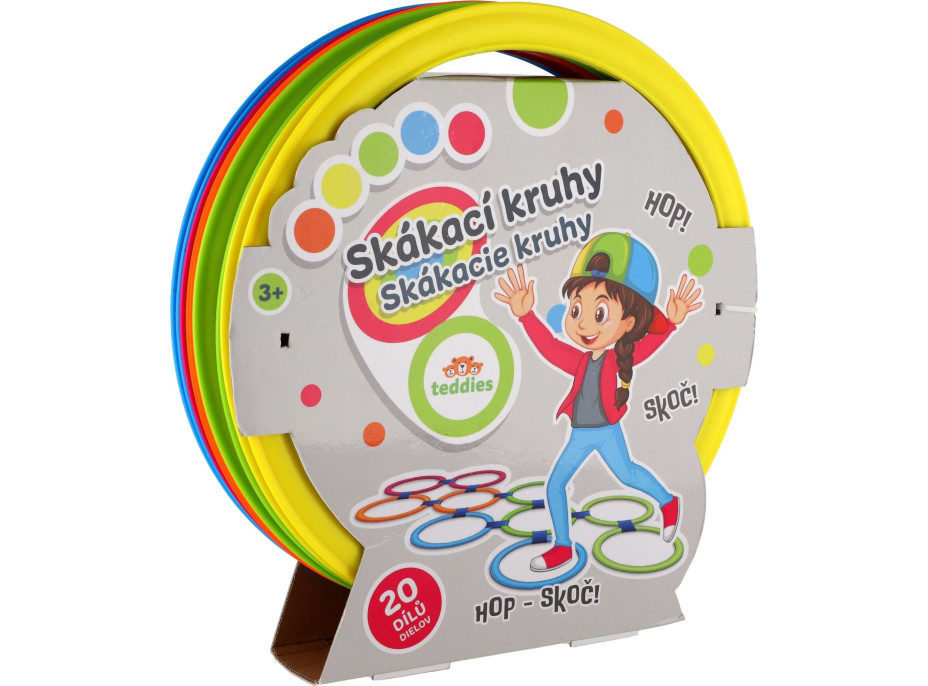 TEDDIES Farebné skákacie kruhy