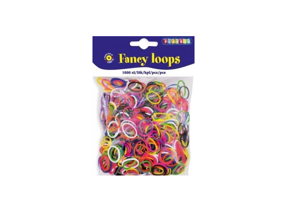 PLAYBOX Gumičky Fancy loops 1000 ks