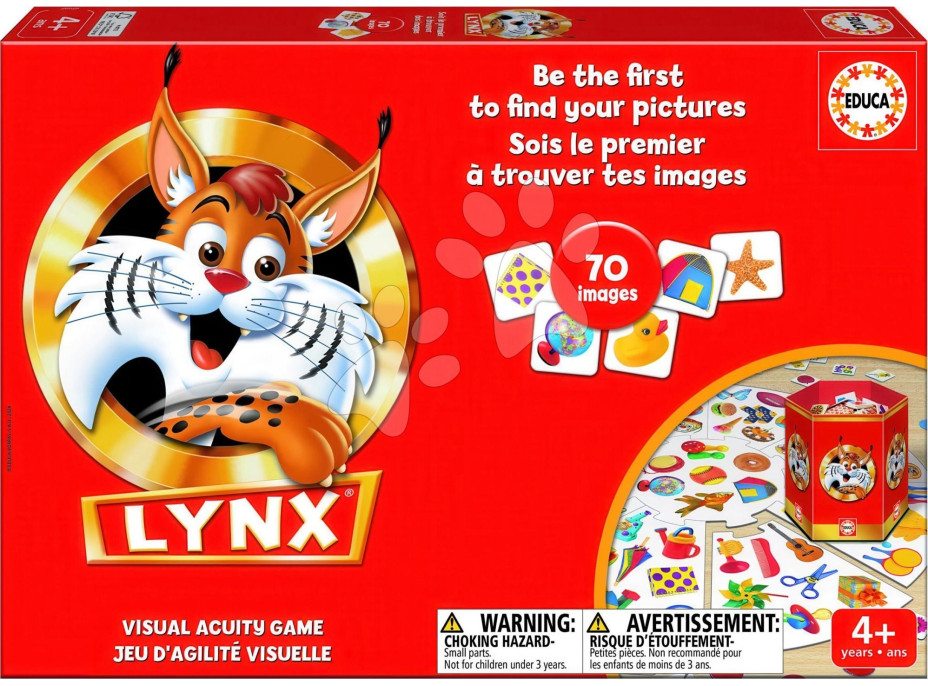 EDUCA Hra Lynx - Junior, 70 obrázkov