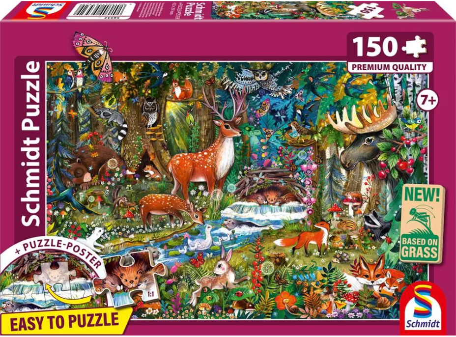 SCHMIDT Puzzle Lesné zvieratká 150 dielikov