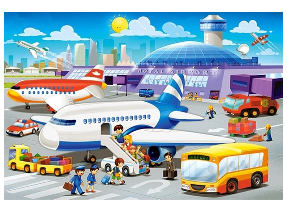 CASTORLAND Puzzle Na letisku MAXI 40 dielikov