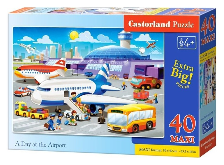 CASTORLAND Puzzle Na letisku MAXI 40 dielikov