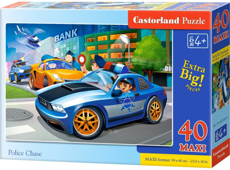 CASTORLAND Puzzle Policajný zásah MAXI 40 dielikov