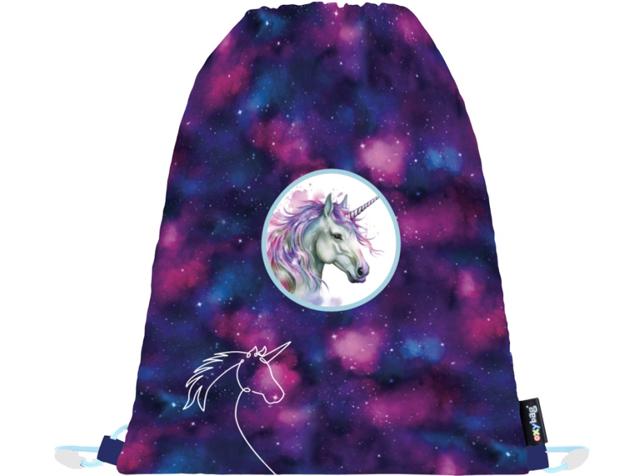 OXYBAG Vrecko na cvičky 30x37cm OXY GO Unicorn