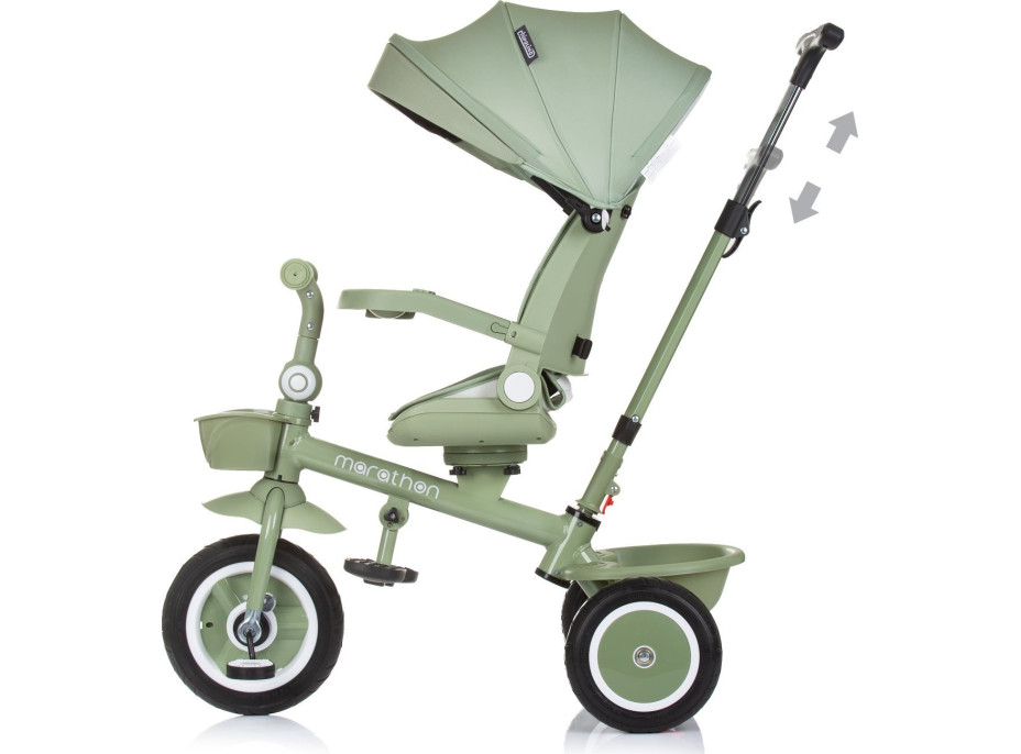 CHIPOLINO Trojkolka so strieškou Marathon 2v1 Pastel Green