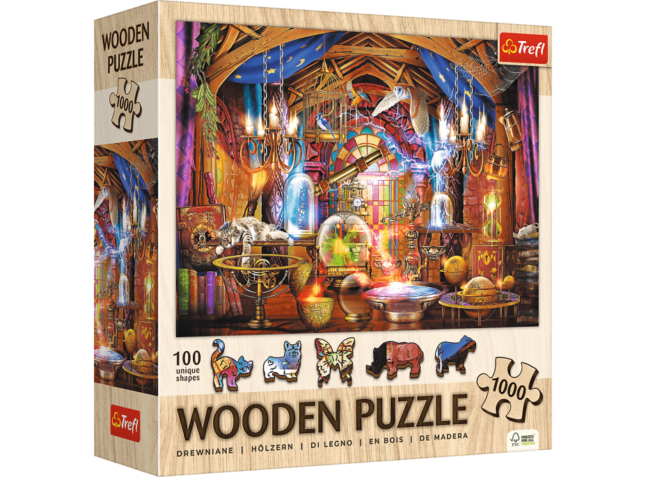 TREFL Drevené puzzle Magická komnata 1000 dielikov