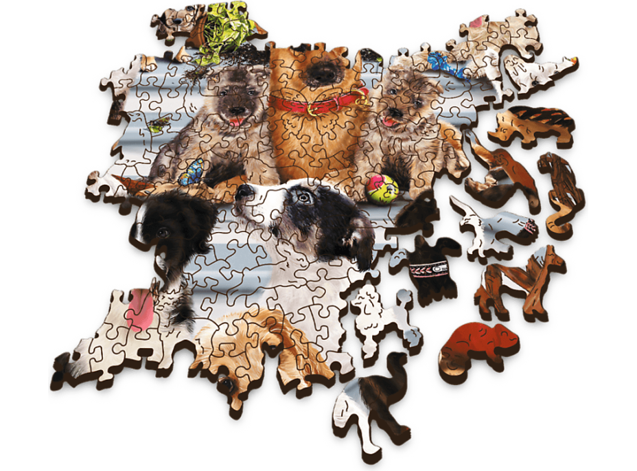 TREFL Drevené puzzle Psie priateľstvo 1000 dielikov