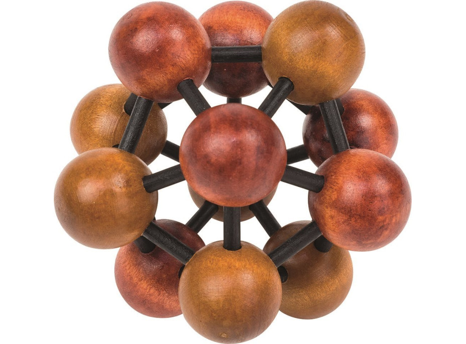 PROFESOR PUZZLE Drevený hlavolam Atom