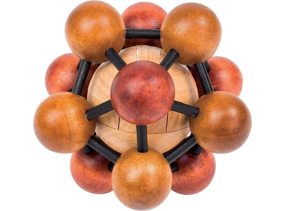 PROFESOR PUZZLE Drevený hlavolam Atom